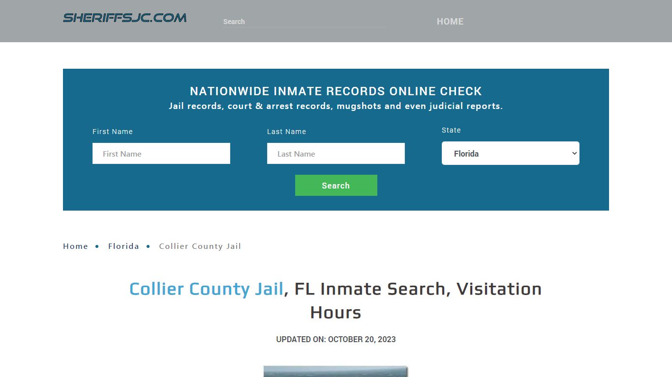 Collier County Jail, FL Inmate Search, Visitation Hours